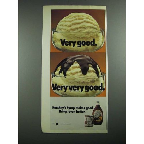 1987 Hershey's Syrup Ad - Very Good. Very Very Good