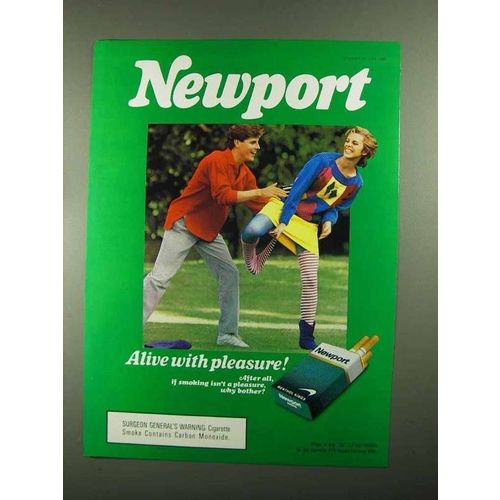 1987 Newport Cigarettes Ad - Alive
