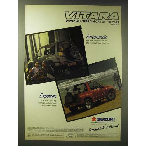 1989 Suzuki Vitara Ad - Vitara Voted All-terrain car of the year