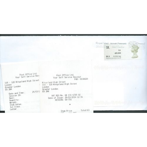 2014 1L (B4) 'POST & GO' (DULSTON) (MA13)ON COVER (EBID4010)