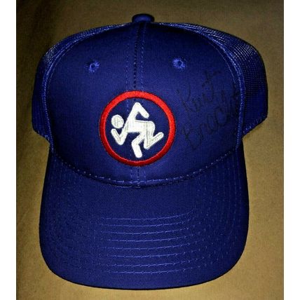 19 D.R.I. DRI SKANKER MAN CROSSOVER LOGO CONCERT HAT AUTOGRAPHED BY KURT BRECHT