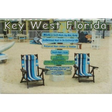 Key West Florida Signs Fridge Magnet