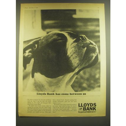 1965 Lloyds Bank Ad - Lloyds Bank has come between us