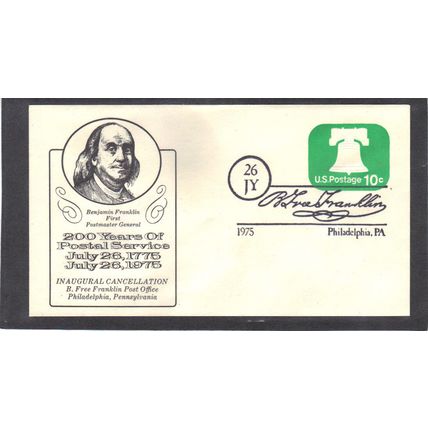 Event 200 Years Service U567 10c Bell (Unkn Cachet-U/A) CV41164
