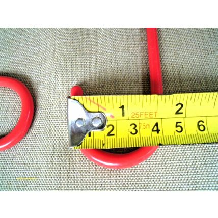 10 Piece Set Plastic Vinyl Coated Steel S Style Plant Hanging Hook 5" Red New