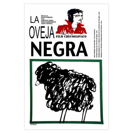 Movie Poster 4 film"Tha Black SHEEP" Room art.La oveja negra.Vela de oro Prize.