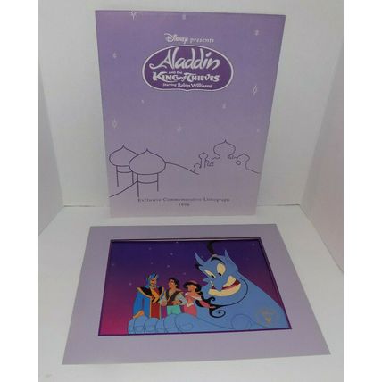 Disney's Aladdin And The King Of Thieves Exclusive Commemorative Lithograph 1996