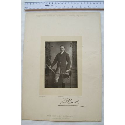 1890 The Earl of Zetland, British Sportsmen