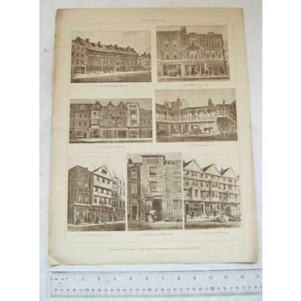 1909 illustrations old London buildings