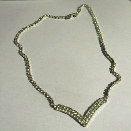 Vintage Sparkly Rhinestone Encrusted Necklace & Earring Set