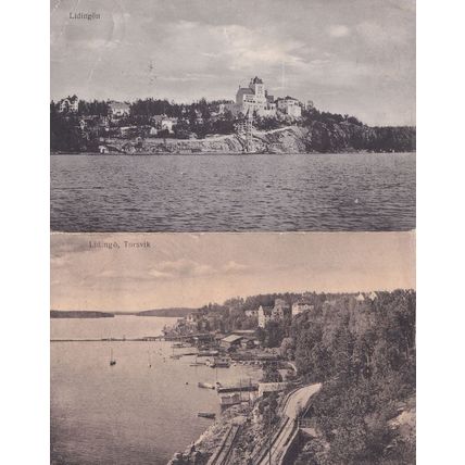Lidingon Lidingon Lidingo Stockholm Sweden 2x Postcard
