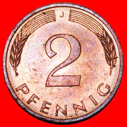 RYE EARS (1967-2001): GERMANY ★ 2 PFENNIGS 1980J DIES 3+B!★LOW START★NO RESERVE