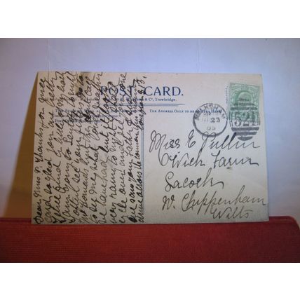 STONEHENGE, Wiltshire, used antique postcard by Wilkinson 1905 pm =