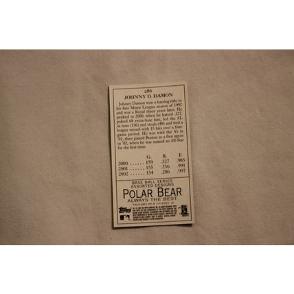Johnny Damon 2003 Topps 205 POLAR BEAR MINI NO. 286