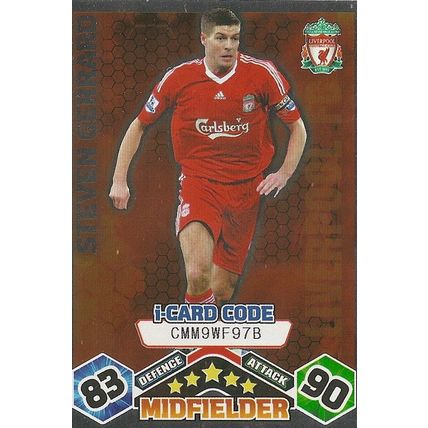 Match Attax 2009/10 Collection: I-Card, Liverpool - Gerrard (Steven)