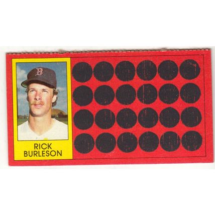 1981 Topps Scratch-Off Rick Burleson #37 baseball card –Scratchoff