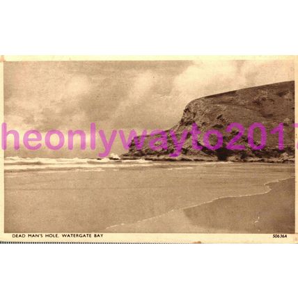 Dead Mans Hole, Watergate Bay, Devon, England, Postcard