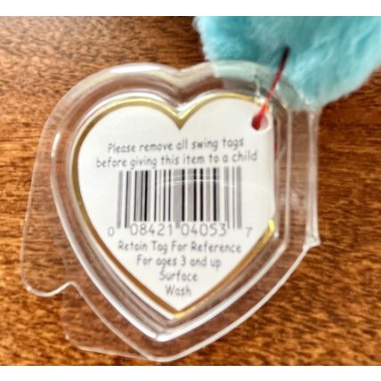Peace (Tie Dyed) Bear 9" TY Beanie Baby Stuffed Animal Toy Retired