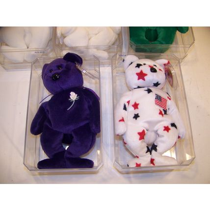 TY BEANIE BABIES PRINCESS ( DIANA ), VALENTINO w/ MISTAKES, GLORY, HALO, ERIN