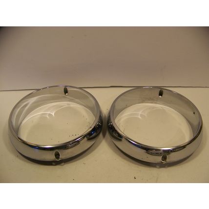 1967 Chrysler Head Light Bezels New Yorker Newport Mopar 2582640