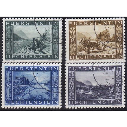 LIECHTENSTEIN [1943] MiNr 0218-21 ( O/used )