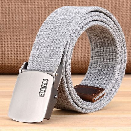 Men's outdoor belt canvas Military enthusiast casual leather belt fabric belt