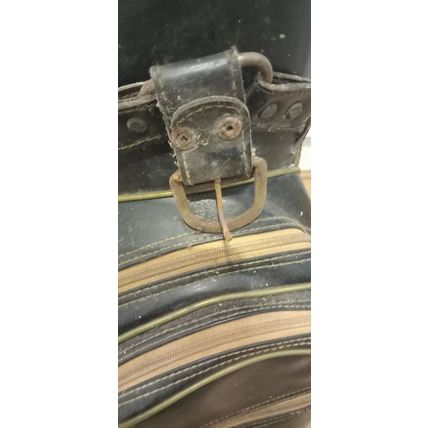 80s Vintage Design Regal Golf Bag Leather Trolley Cart Bag Retro [Please Read]