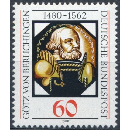 500th Birth Anniv of Gotz von Berlichingen - West Germany 1980 - MNH - MiNr 1036