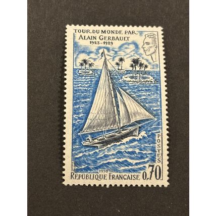 France French stamps 1970 sg 1855 Alain Gerbault’s World Voyage 1923-1929 MNH