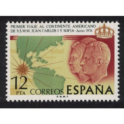 Spain Royal Visit to America 1st issue 1976 MNH SG#2378