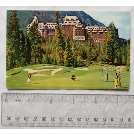 old postcard Banff Springs Hotel & Golf Course