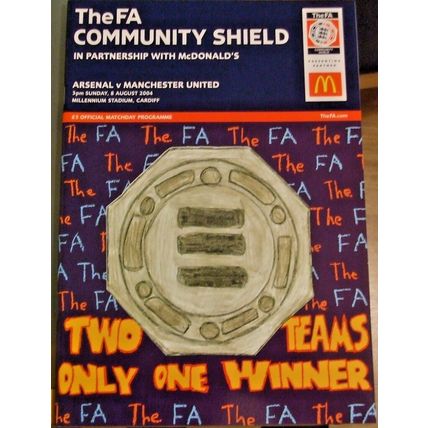 ARSENAL v MANCHESTER UNITED FA COMMUNITY SHIELD FINAL 2004
