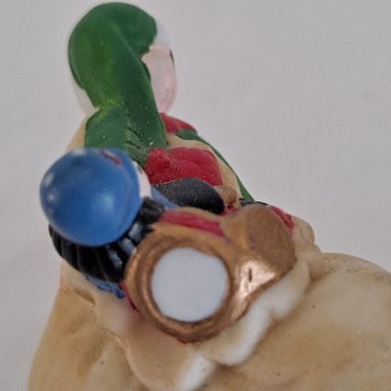 Vintage Freelance Inc ELF & Toy Bag 2" FIGURINE Christmas Gifts