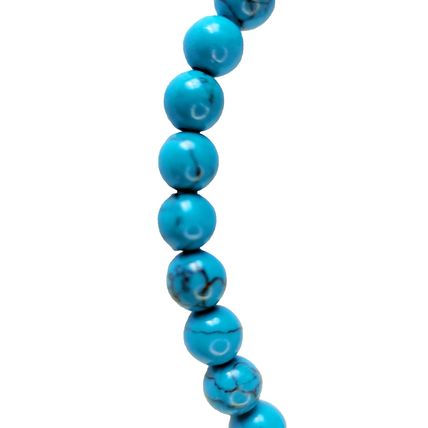 8mm Turquoise Beads Jewellery Making 50 Beads on a 16" String Blue NB11
