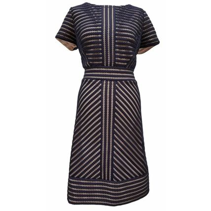 BNWT Phase Eight Lorelei Blue Navy Beige Lace Dress 16 UK RRP £140