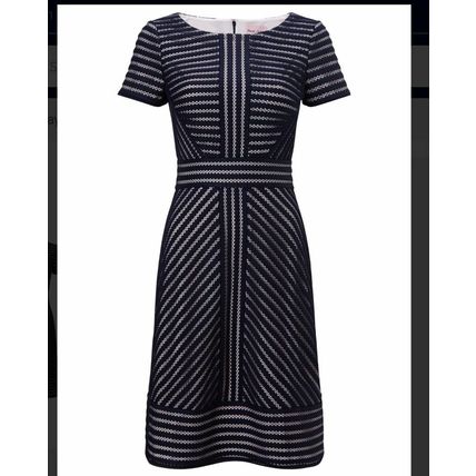 BNWT Phase Eight Lorelei Blue Navy Beige Lace Dress 16 UK RRP £140