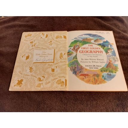 Little Golden Book Geography (B) Second Edition By Jane Werner Watson 1955