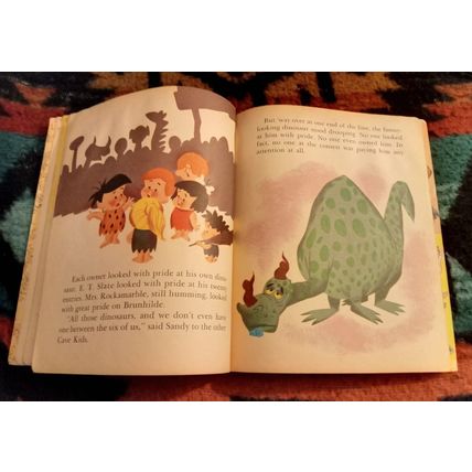 Old Vintage Little Golden Book Hanna Barbera Cave Kids (A) Edition 1963