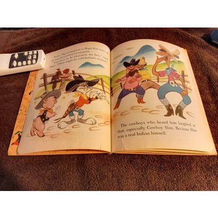 Little Golden Book Bugs Bunny And The Indians By Annie North Bedford VG 4.0 1951