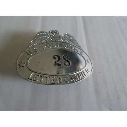 US Post Office #28 Letter Carrier Hat Badge - Pin - Vintage Pin