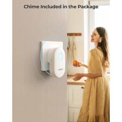REOLINK Video Doorbell Poe Camera – 2K IP Security Camera Outdoor with Chime V2,