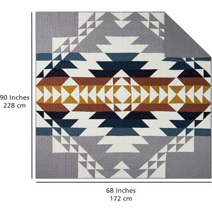 PENDLETON Explorer Twin Quilt Bedding Set with 1 Sham Premium Cotton Lightweight