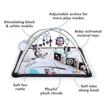 Tiny Love Baby Tummy Time Play Mat, Gymini Deluxe Baby Play Mats for Floor, Magi