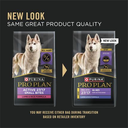 Purina Pro Plan High Protein Dog Food, Small Bites, SPORT 27/17 Lamb and Rice Fo