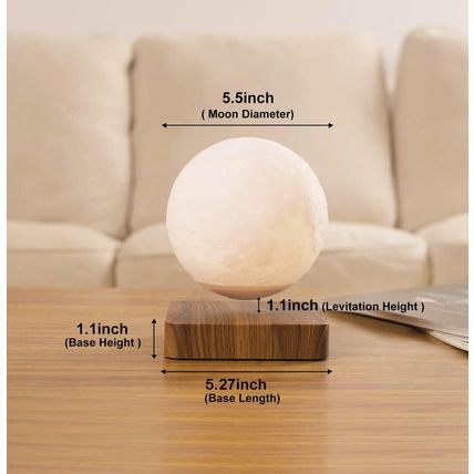 Flagest Floating Moon Lamp 16 Colors Adjustable Brightness Levitating Moon Lamp