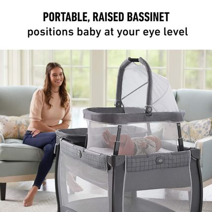 Graco Pack 'N Play Day2Dream Travel Bassinet Playard Features Portable Bassinet