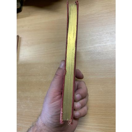 1917 RUDYARD KIPLING "DEPARTMENTAL DITTIES" FICTION RED LEATHER BOOK (P3)