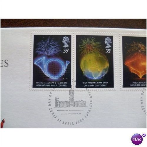 1989 Anniversaries GB set 4 fine used stamps SG1432-35