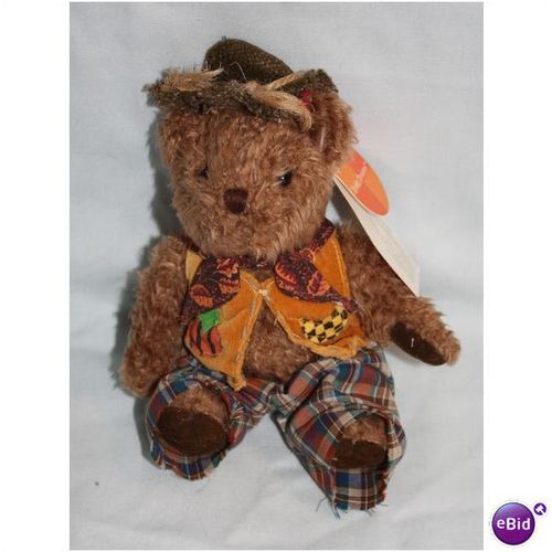 Russ Teddy Treaters Scarecrow Bear WT