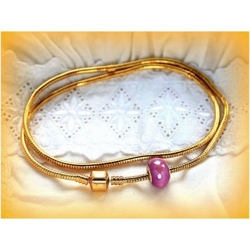 Euro Clasp Gold Plated Snake Chain Necklace European Bead Jewellery 879